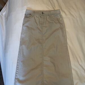 Christopher & Banks Light Gray Long Skirt